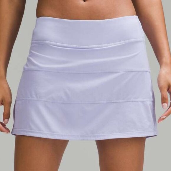 Lululemon Pace Rival Mid Rise Skirt Sz 6 Lilac Smoke - Picture 2 of 7